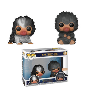 Funko POP! Movies: Fantastic Beasts 2 The Crimes of Grindelwald - Baby Nifflers (Black & Gray) (BoxLunch) (2-Pack) - Sweets and Geeks