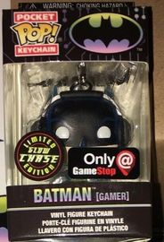 Pocket Pop! Keychain Batman - Batman (Gamer) (Glow in the Dark) (Sitting) - Sweets and Geeks