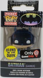 Funko Pop Keychain: Batman - Batman (Gamer) (GITD) - Sweets and Geeks