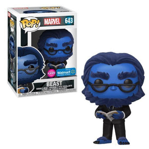 Funko Pop! : Marvel - Beast (Flocked Wal-Mart Exclusive) #643 - Sweets and Geeks