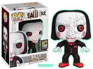 Funko Pop Movies: Saw - Billy (Bloody) (Glow) (2014 SDCC 2500 Piece Exclusive) #52 - Sweets and Geeks