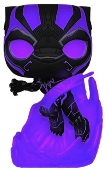 Black panther glow in the dark pop hotsell