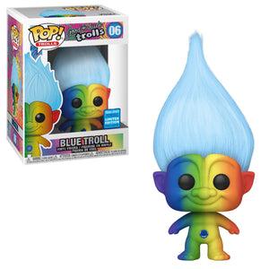 Funko POP! Trolls - Good Luck Trolls: Blue Troll (Funko 2020 Wondrous Convention Exclusive) #06 - Sweets and Geeks