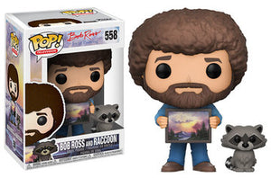 Funko Pop! Bob Ross - Bob Ross and Raccoon #558 - Sweets and Geeks