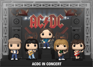 Funko POP Albums: AC/DC - Brian Johnson / Malcom Young / Phill Rudd / Cliff Williams / Angus Young #02 ACDC in Concert - Sweets and Geeks