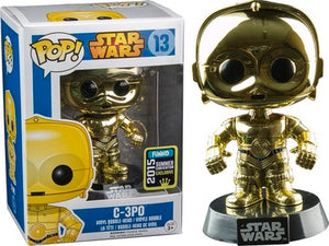 Funko Pop! Star Wars - C-3PO (Chrome Metallic) [Summer Convention] #13 - Sweets and Geeks