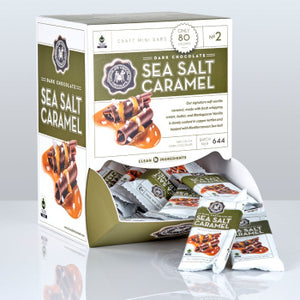 C3 MINI DARK SEA SALT CARAMEL BAR (50 PACK) - Sweets and Geeks