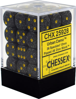 Speckled 12mm D6 Dice Block (36 Dice) - Sweets and Geeks