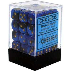 Chessex Gemini 12mm D6 Dice Block (36 Dice) - Sweets and Geeks