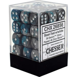 Chessex Gemini 12mm D6 Dice Block (36 Dice) - Sweets and Geeks