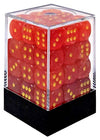 Ghostly Glow 12mm D6 Dice Block (36 Dice) - Sweets and Geeks