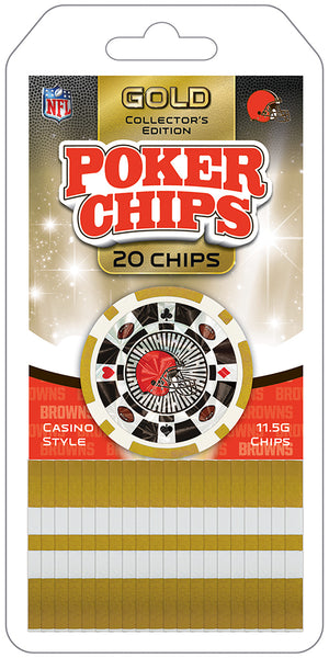 CLEVELAND BROWNS POKER CHIPS 20 PIECE - Sweets and Geeks