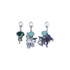 Calyrex Silver Lance And Jet Black Geist Zukan Keychain Pokemon Center Japan - Sweets and Geeks