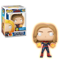 Funko Pop! Captain Marvel - Captain Marvel (Glow in the Dark) #432 - Sweets and Geeks