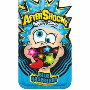 AfterShocks Popping Candy Blue Raspberry 0.33oz - Sweets and Geeks