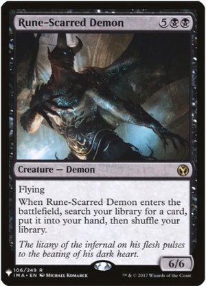 Rune-Scarred Demon - Mystery Booster Cards - #106/249 - Sweets and Geeks