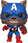 Funko Pop! Marvel - Capwolf (Summer Convention Limited Edition) #882 - Sweets and Geeks
