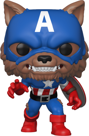 Funko Pop! Marvel - Capwolf (Summer Convention Limited Edition) #882 - Sweets and Geeks