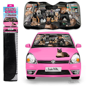 CAR FULL OF CATS AUTO SUNSHADE - Sweets and Geeks