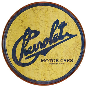 Chevrolet Historic Tin Sign - Sweets and Geeks