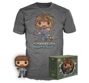 Funko Pop! - Chuck Norris (Uzis) And Chuck Norris Tee - Sweets and Geeks