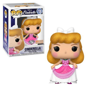 Funko Pop Disney: Cinderella - Cinderella (Pink Dress) (Diamond) (Box Lunch Exclusive) #738 - Sweets and Geeks