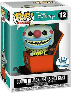 Funko Pop! Train: Nightmare Before Christmas - Clown in jack-in-the-boc Cart #12 - Sweets and Geeks