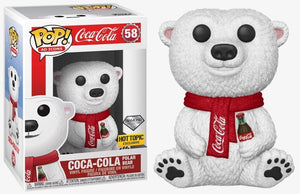 Funko Pop! Ad Icons - Coca Cola - Coca-Cola Polar Bear (Diamond Collection/Hot Topic Exclusive) #58 - Sweets and Geeks