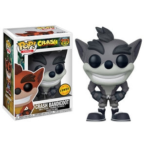 Funko POP! Games: Crash Bandicoot - Crash Bandicoot (Black and White) (Chase) #273 - Sweets and Geeks