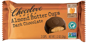 Chocolove Almond Butter Cups Dark Chocolate - Sweets and Geeks