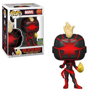 Funko Pop! Marvel - Dark Captain Marvel [Summer Convention] #657 - Sweets and Geeks