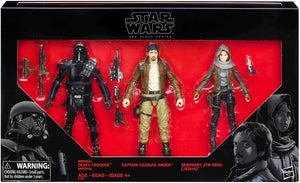 Star Wars The Black Series - Death Trooper, Captain Cassian, Jyn Erso 3 Pack - Sweets and Geeks