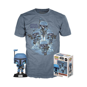 Funko Pop! Tees: The Mandalorian - Death Watch Mandalorian (No Stripes) (M) - Sweets and Geeks