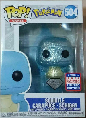 Funko Pop! Pokemon - Diamond Squirtle Carapuce Schiggy #504 - Sweets and Geeks