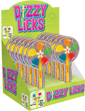 Dizzy Licks Spinning Lollipop 0.77oz - Sweets and Geeks