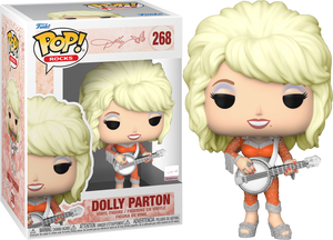 Funko Pop! Rocks: Dolly Parton - Dolly Parton (Banjo) #268 - Sweets and Geeks