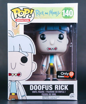 Funko Pop! Animation: Rick and Morty - Doofus Rick (GameStop Exclusive) #140 - Sweets and Geeks