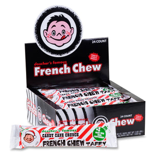 Doshers Candy Cane Crunch French Chew Taffy Bars - Sweets and Geeks