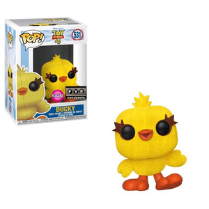 Funko Pop! Disney: Toy Story 4 - Ducky (Flocked) (F.Y.E. Exclusive) #531 - Sweets and Geeks