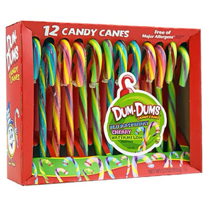 Dum-Dums Candy Canes 12ct - Sweets and Geeks
