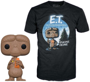 Funko Pop Movies: E.T. The Extra-Terrestrial - E.T. The Extra Terrestrial #1266 and Shirt XL - Sweets and Geeks