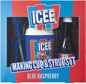 Icee Making Cup & Syrup Set - Blue Raspberry - Sweets and Geeks