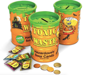 Toxic Waste Halloween Sour Candy And Bank - Sweets and Geeks