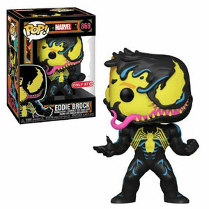 Funko POP!: Marvel - Eddie Brock (Blacklight Target Exclusive) #869 - Sweets and Geeks