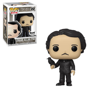 Funko Pop! BAM Exclusive - Edgar Allan Poe with Raven Vinyl Figure #22 - Sweets and Geeks