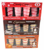 Candy Shot Glass 4pk W/ Peppermint, Espresso, and Salted Caramel 7.05oz - Sweets and Geeks