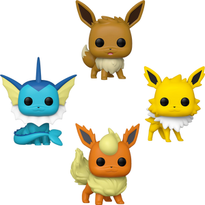 Funko Pop Games: Pokemon - Eeve / Vaporeon / Jolteon / Flareon - Sweets and Geeks