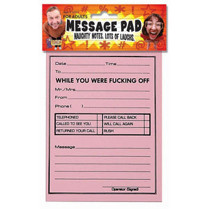 Naughty Notes Telephone Message Pad - Sweets and Geeks