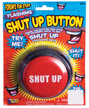 Flashing Shut Up Button - Sweets and Geeks