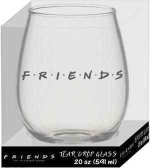 FRIENDS - DOODLE LOGO 20oz STEMLESS GLASS - Sweets and Geeks
